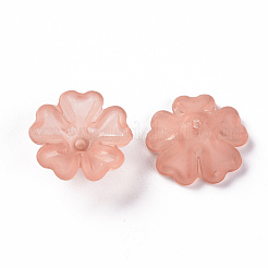 Transparent Frosted Acrylic Bead Caps&nbsp;MACR-S371-04A-763