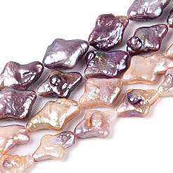 Natural Baroque Keshi Pearl Beads Strands&nbsp;PEAR-S022-01B
