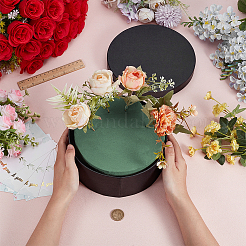 1Pc Flat Round Cardboard Paper Gift Boxes&nbsp;CON-BC0007-84B
