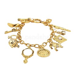 Vintage Alloy Fairy Tale Multi Charm Bracelets for Women&nbsp;WG11E0E-01