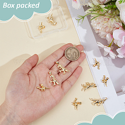 10Pcs 2 Styles Brass Charms&nbsp;KK-BC0014-85