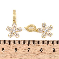 Brass Micro Pave Cubic Zirconia Pendants&nbsp;CU-CBAA6E8-14G-05