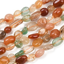 Natural Agate Nuggets Beads Strands&nbsp;G-B170-A02
