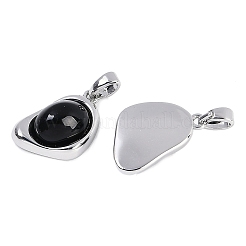 Black Glass Pendants&nbsp;KK-U043-52P-04