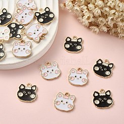 20Pcs 2 Colors Alloy Enamel Pendants&nbsp;ENAM-CJ0003-61