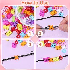 120Pcs 4 Styles Opaque Acrylic European Beads&nbsp;SACR-PA0001-37