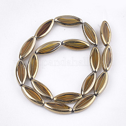 Electroplate Glass Beads Strands&nbsp;EGLA-S188-06D