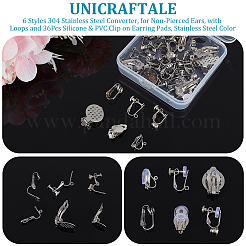 36Pcs 6 Styles 304 Stainless Steel Converter&nbsp;STAS-UN0053-57
