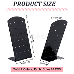 20Pcs 2 Colors Acrylic Slant Back Earring Display Stands&nbsp;EDIS-PH0001-39B