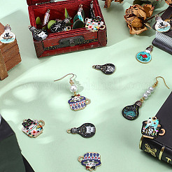 20Pcs 10 Style Alloy Enamel Pendants&nbsp;ENAM-SC0003-45