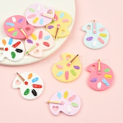 24Pcs 6 Colors Opaque Resin Pendants&nbsp;CRES-YW0002-74
