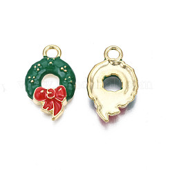 Rack Plating Alloy Enamel Charms&nbsp;ENAM-N055-167