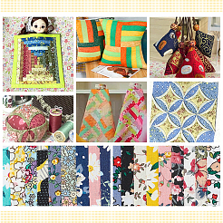 36Pcs Printed Flower Cotton Ribbon&nbsp;OCOR-WH0088-44