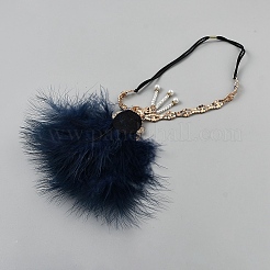Feather Rhinestone Headbands&nbsp;OHAR-WH20002-11C
