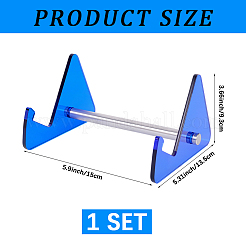1-Tier Acrylic Keyboard Display Stands with Platinum Plated Iron Supports&nbsp;ODIS-WH20015-06D-03