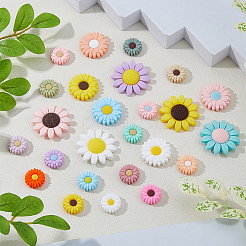 25Pcs 25 Styles Food Grade Eco-Friendly Silicone Focal Beads&nbsp;SIL-DC0001-74