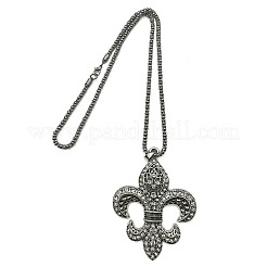 Tibetan Style Alloy Rhinestone Pendant Necklaces for Women Men&nbsp;RH2699-1