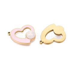 304 Stainless Steel Enamel Pendants&nbsp;STAS-Q111-01G