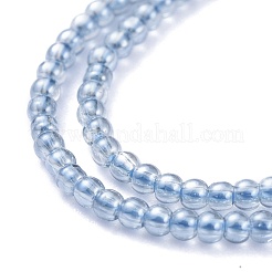 Electroplate Glass Beads Strands&nbsp;EGLA-K014-A-PL01