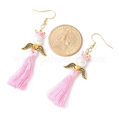 Angel 304 Stainless Steel Dangle Earrings&nbsp;EJEW-MZ00409