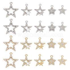 40Pcs 10 Styles Alloy Pendants&nbsp;ALRI-TA0001-43