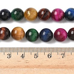 Natural Tiger Eye Beads Strands&nbsp;G-G101-10mm-6