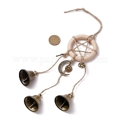 Iron Witch Bells for Door Knob for Protection&nbsp;HJEW-JM02203