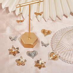 16Pcs 8 Style Brass Pendants&nbsp;KK-CA0002-47