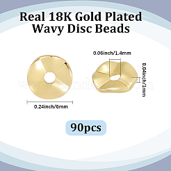 90Pcs Brass Beads&nbsp;KK-BBC0025-87B