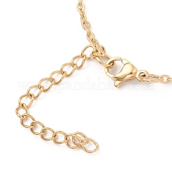 PVD Vacuum Plating 304 Stainless Steel Link Chain Necklaces&nbsp;NJEW-O123-05G