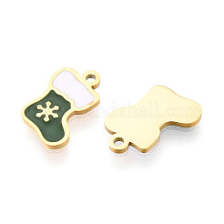 304 Stainless Steel Enamel Charms&nbsp;STAS-T065-60G-01