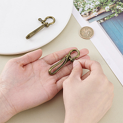 2Pcs Alloy Shackle Clasps with S Hook Clasps&nbsp;FIND-PH0026-11B-AB
