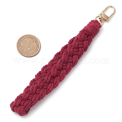 Handmade Macrame Cotton Threads Wrist Strap Pendant Decoration&nbsp;HJEW-JM02624