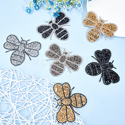Glitter Hotfix Rhinestone Iron on Patches&nbsp;DIY-PH0003-06