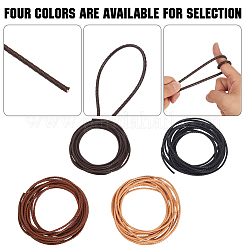 5M Round Braided Cowhide Letter Cord&nbsp;WL-GF0001-34B-04