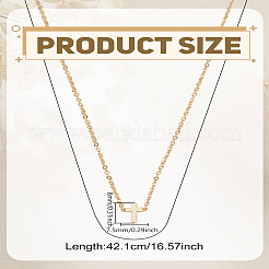 1pc Brass Religion Cross Pendant Cable Chain Necklaces for Women Men&nbsp;NJEW-LP0002-82