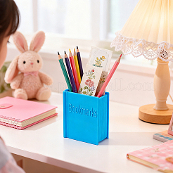 Plastic Book-shaped Bookmark Holder&nbsp;AJEW-WH0596-545B