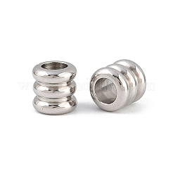 Tarnish Resistant 201 Stainless Steel Column Beads&nbsp;STAS-Q176-01
