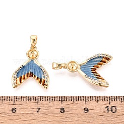 Spray Painted Brass Micro Pave Cubic Zirconia Peg Bails&nbsp;KK-T072-31G