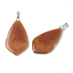 Natural Crackle Agate Big Pendants&nbsp;G-R467-07