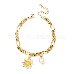 Cat Eye Charm Bracelets&nbsp;BJEW-JB12420-02