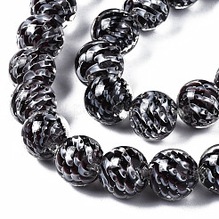Transparent Handmade Lampwork Beads Strands&nbsp;LAMP-T007-21A