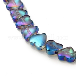 Electroplate Transparent Glass Beads Strands&nbsp;EGLA-L044-E-02