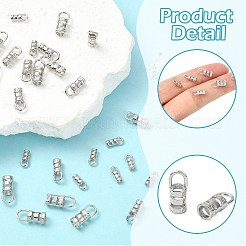 30Pcs 3 Styles Brass Cord End&nbsp;FIND-CJ0004-71