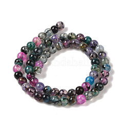 Natural Dragon Veins Agate Bead Strands&nbsp;X-G-NH0013-B01-01