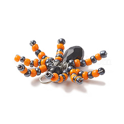 Halloween Spider Glass Pendants&nbsp;PALLOY-JF02005