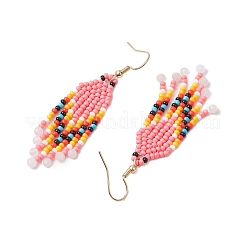 Bohemian Glass Seed Beads Dangle Earrings&nbsp;EJEW-MZ00338