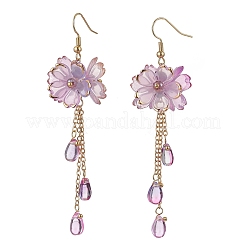 Flower Dangle Earrings&nbsp;EJEW-TA00636-03