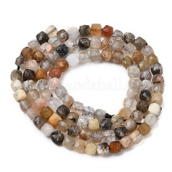 Natural Black Rutilated Quartz Beads Strands&nbsp;G-RM250101-L1