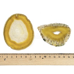 Natural Agate Nuggets Slice Links Connector Charms&nbsp;G-E022-M04